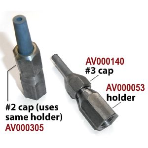 cap and holder for shaping nozzles