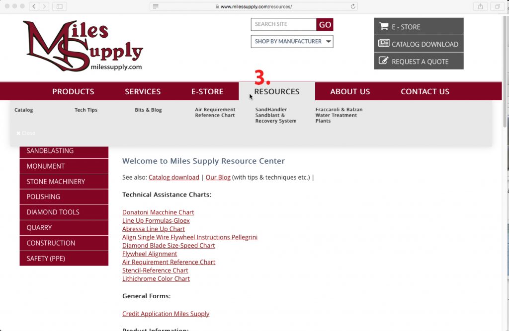 Easily Navigate the New Miles Supply Website Stone & Quarry Supplies