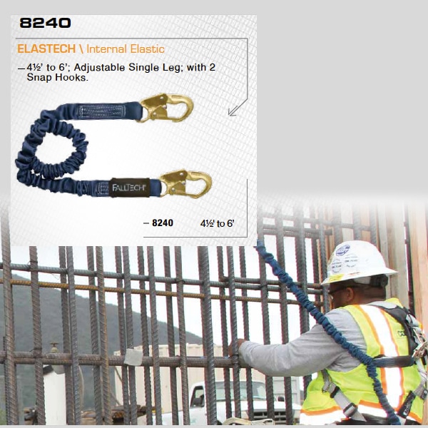ElasTech® ShockAbsorbing Lanyards 8240 Miles Supply