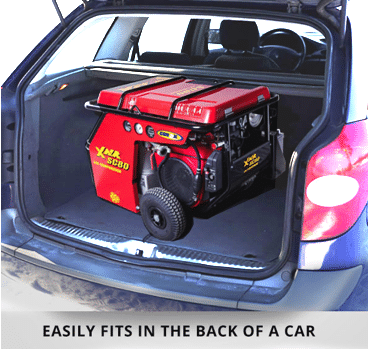 SC80 powerful compressor can fit in the back of a car
