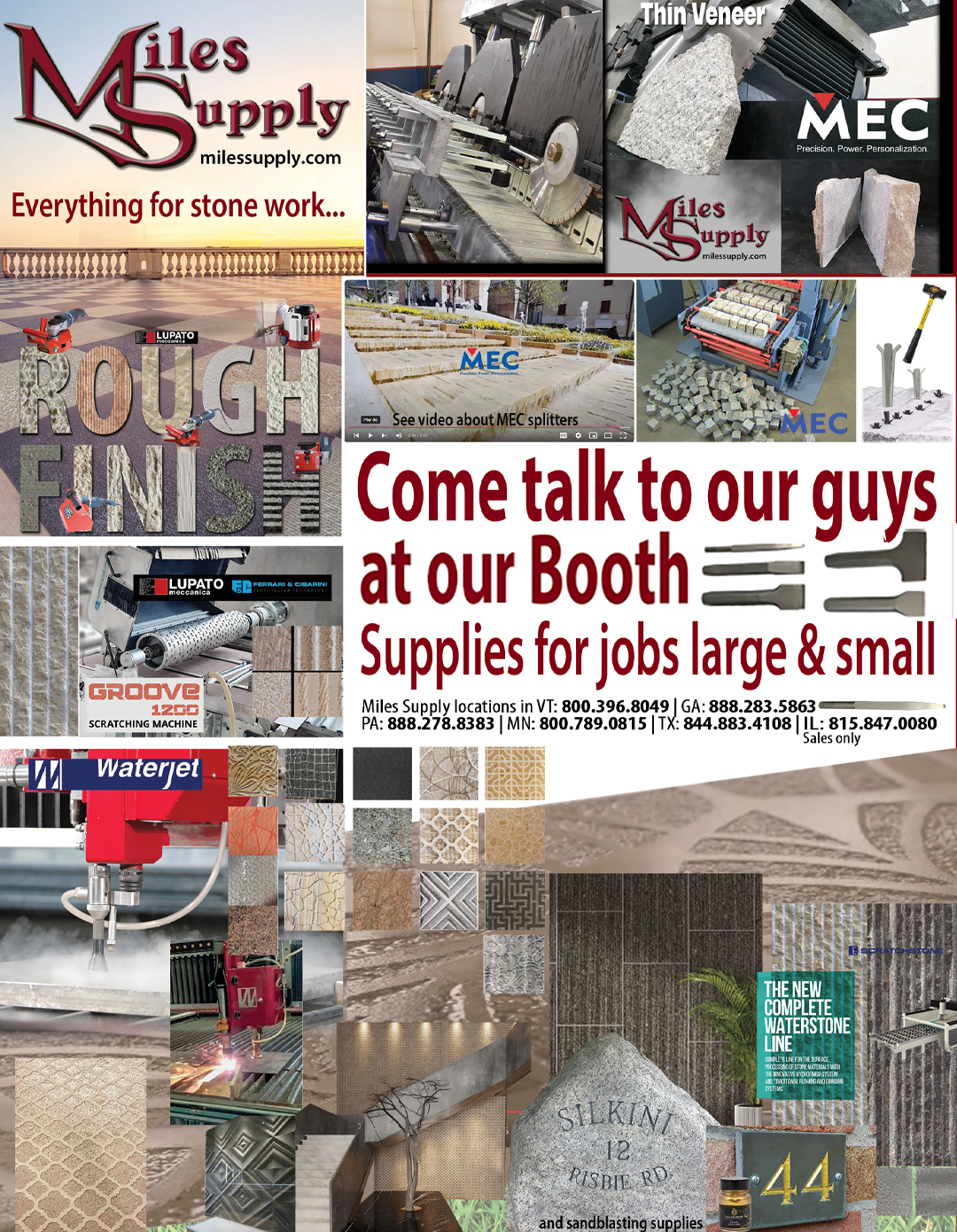 Supplies for Hardscape and working with stone