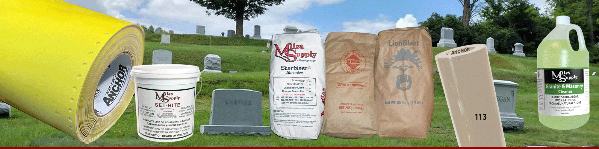 Need Anything? We have your consumables for cemetery work
