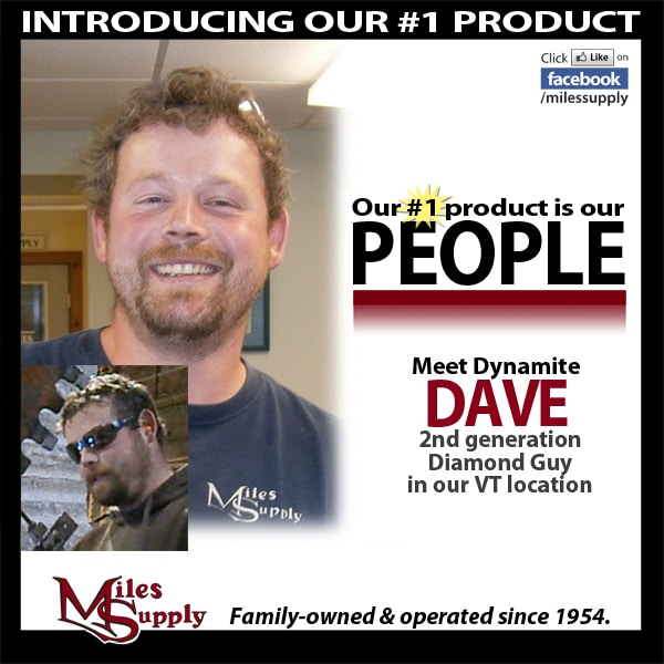 Dave Heath tips our blades in Vermont