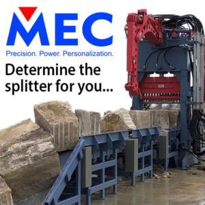 MEC splitter in a quarry