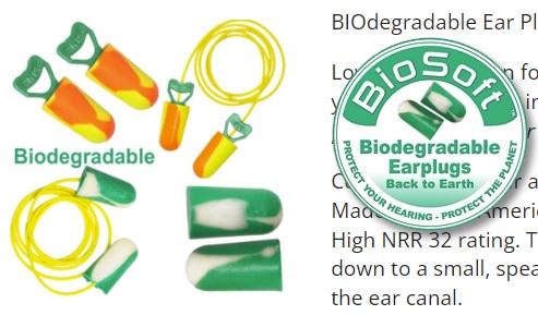 click link to get a quote for biodegradable ear plugs