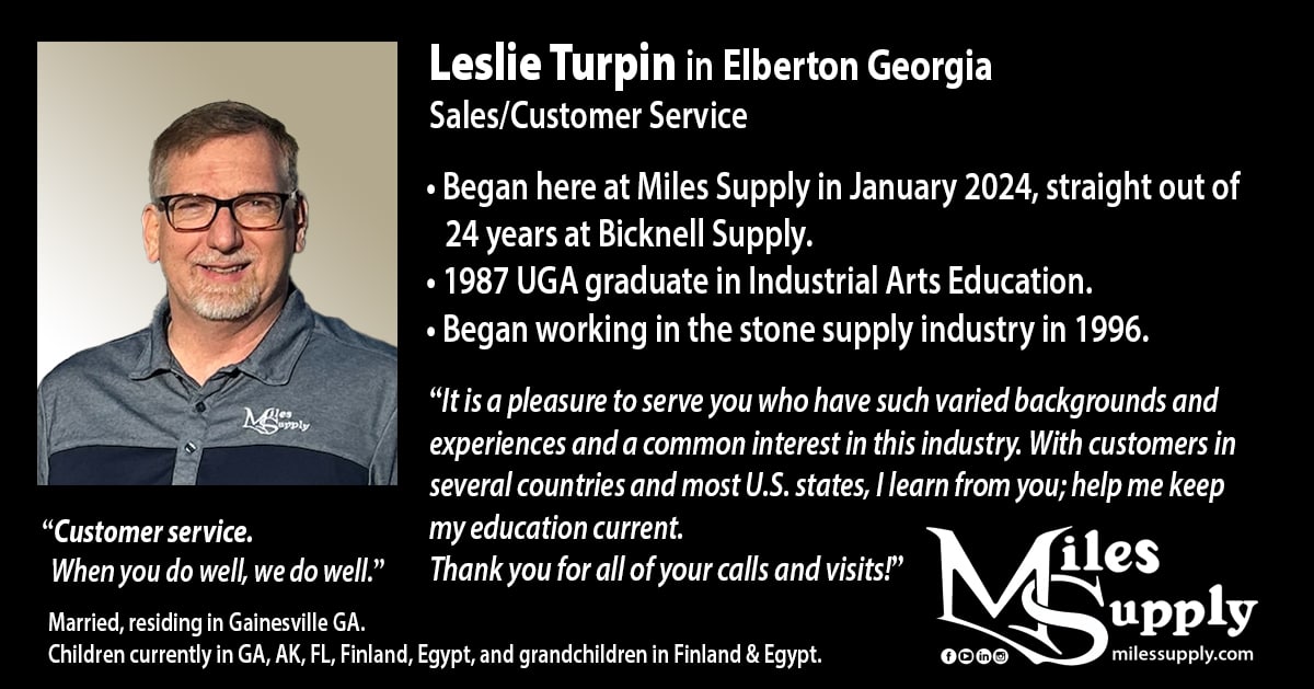 New Miles Supply staff: Leslie