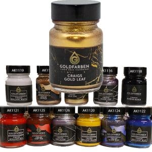 Gold Leaf Stone Paint