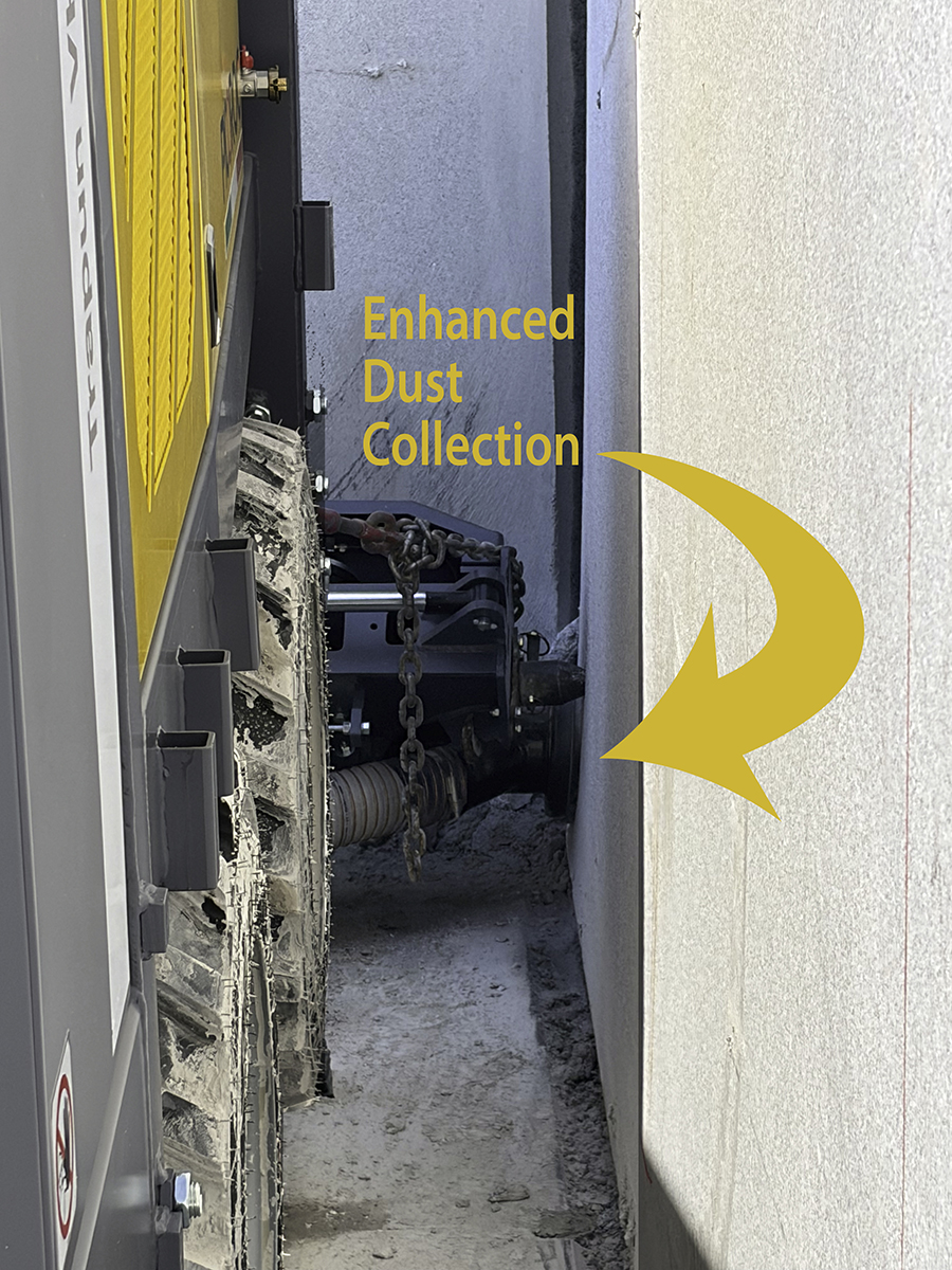 Dust Collection for the quarry DTH rig | Miles Supply Dust Collection for the quarry DTH rig